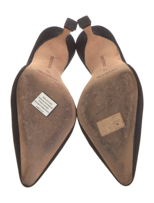 Manolo Blahnik Suede Mules