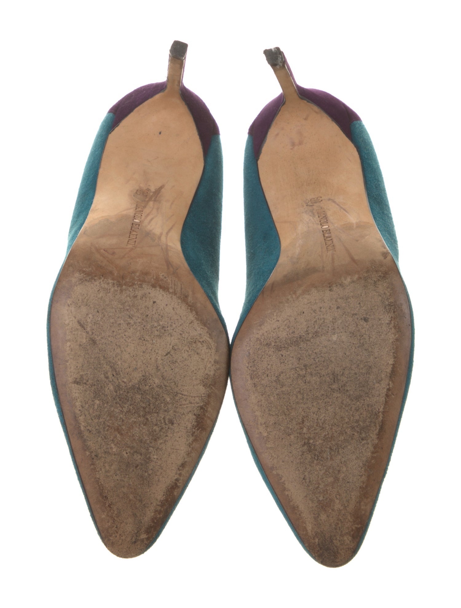 Manolo Blahnik Suede Pumps
