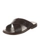 Manolo Blahnik Leather Slides