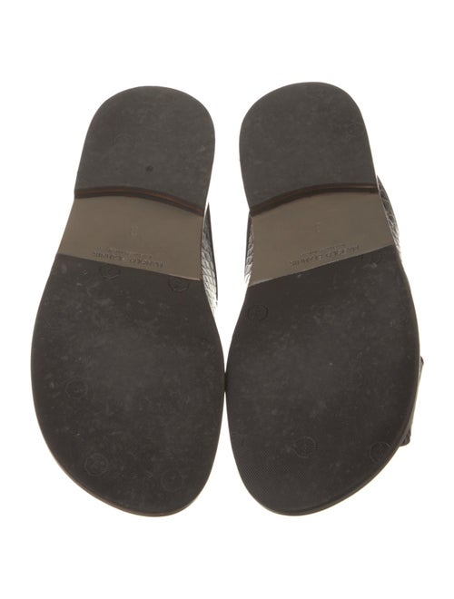 Manolo Blahnik Leather Slides