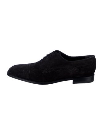 Manolo Blahnik Suede Oxfords