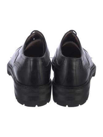 Manolo Blahnik Leather Eyelet Trim Brogues