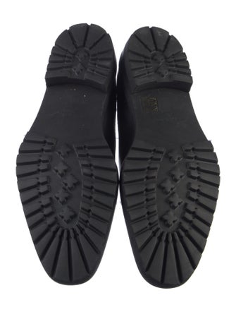 Manolo Blahnik Leather Eyelet Trim Brogues