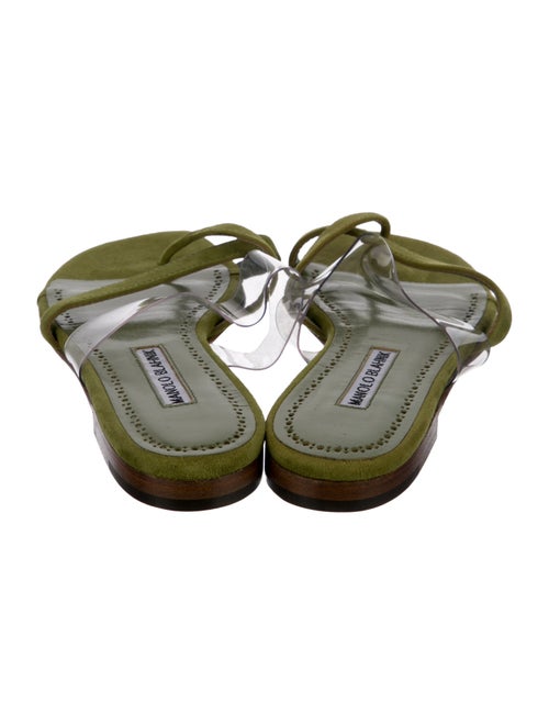 Manolo Blahnik Suede Slides