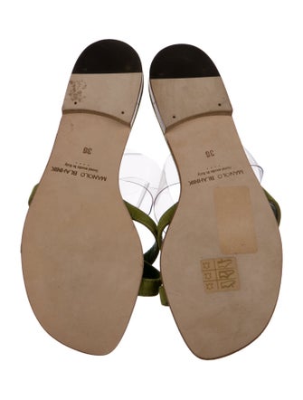 Manolo Blahnik Suede Slides