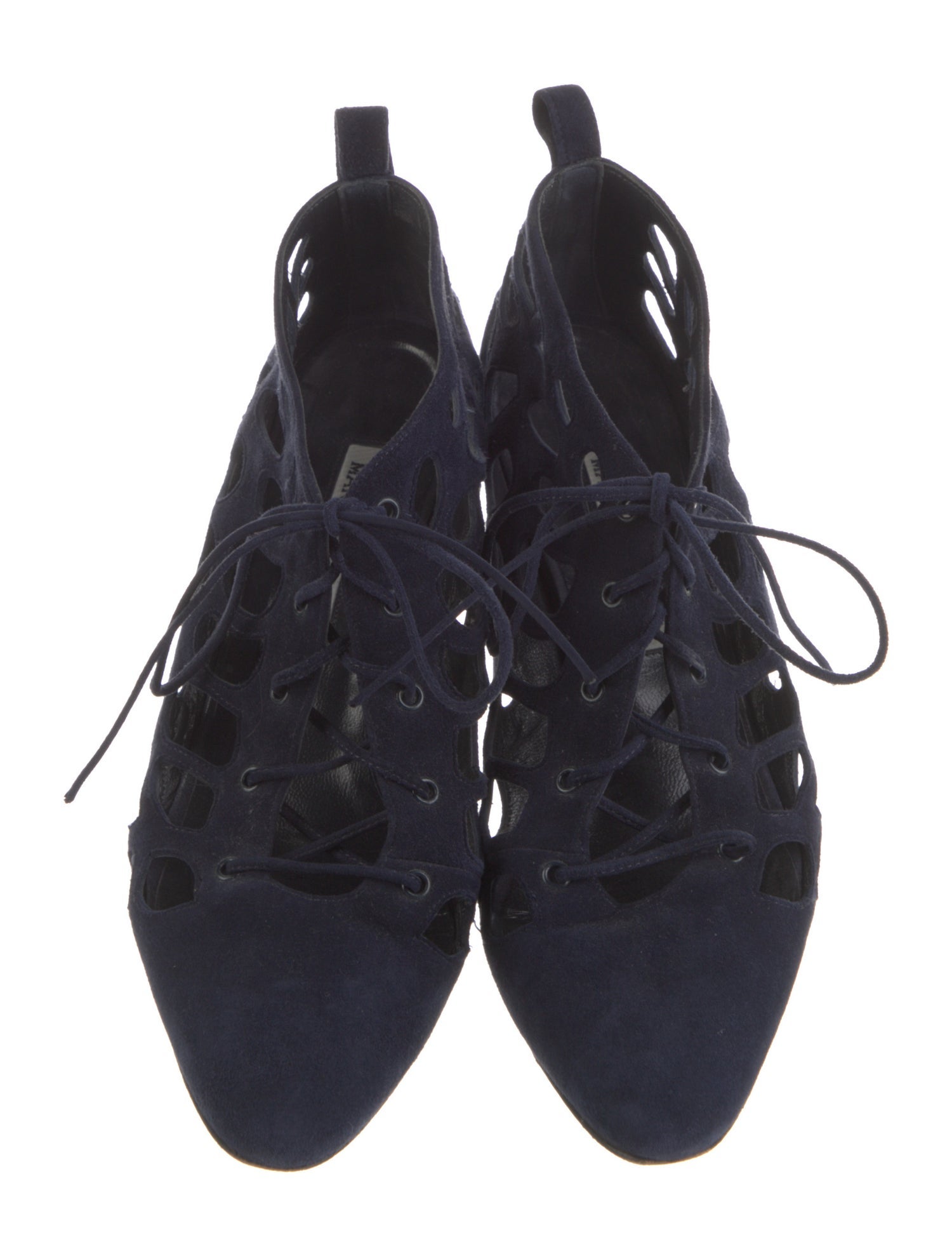 Manolo Blahnik Suede Mules