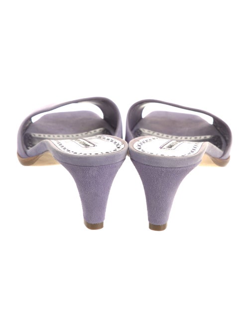 Manolo Blahnik Suede Mules