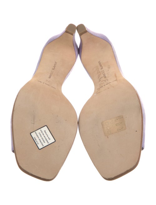 Manolo Blahnik Suede Mules