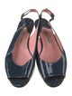 Manolo Blahnik Patent Leather Slingback Flats