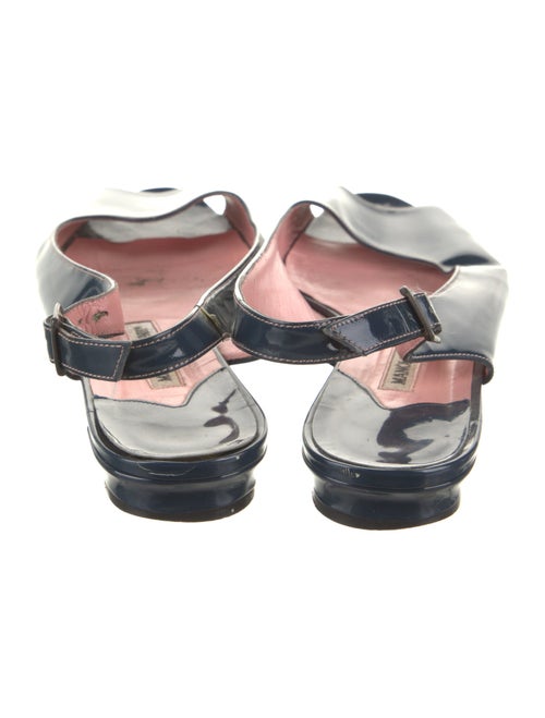 Manolo Blahnik Patent Leather Slingback Flats