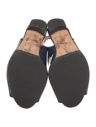 Manolo Blahnik Patent Leather Slingback Flats