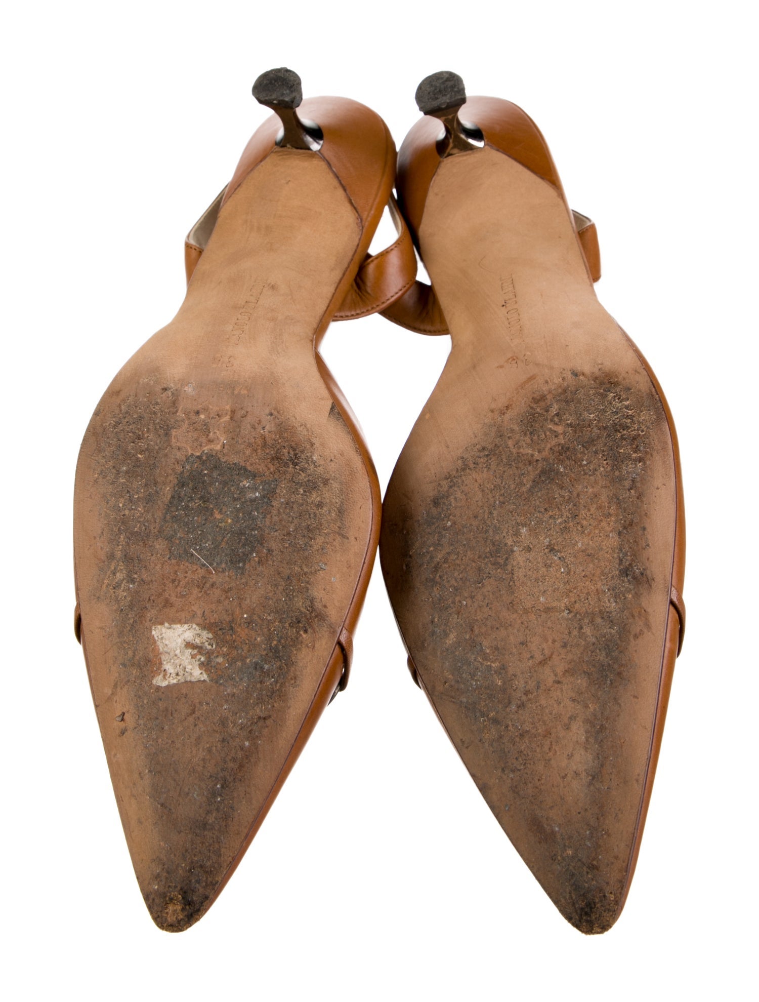 Manolo Blahnik Leather Mules