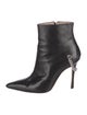 Manolo Blahnik Leather Chain-Link Accents Boots