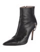 Manolo Blahnik Leather Chain-Link Accents Boots