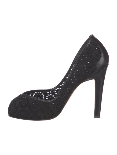 Manolo Blahnik Lace Pumps