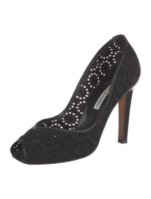 Manolo Blahnik Lace Pumps