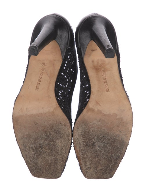 Manolo Blahnik Lace Pumps