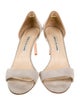 Manolo Blahnik Suede Slingback Sandals