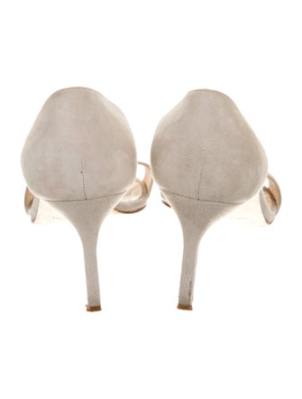 Manolo Blahnik Suede Slingback Sandals