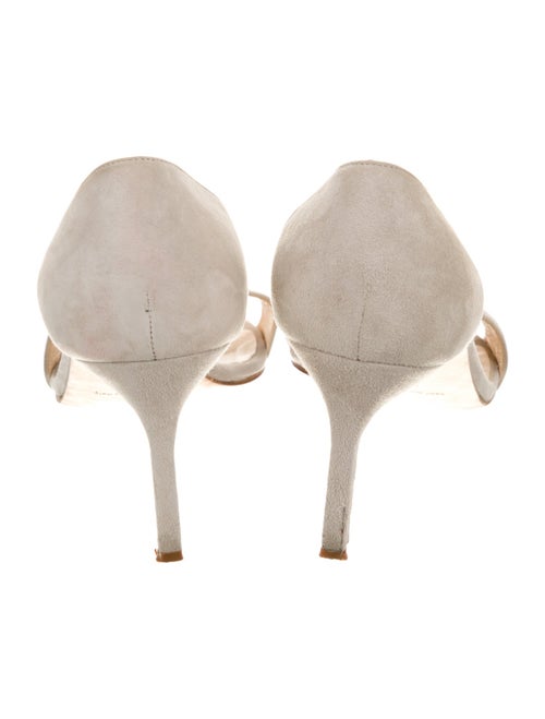 Manolo Blahnik Suede Slingback Sandals