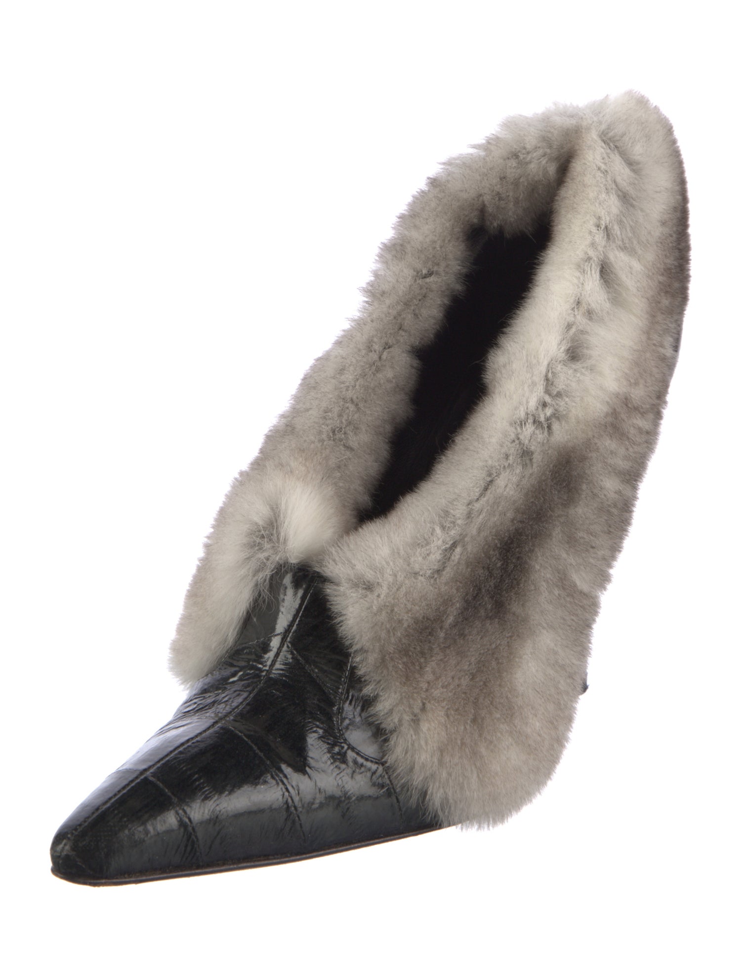 Manolo Blahnik Leather Colorblock Pattern Slingback Pumps