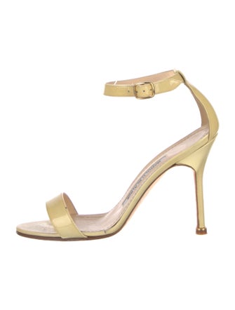 Manolo Blahnik Patent Leather Sandals