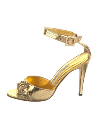 Manolo Blahnik Leather Sandals