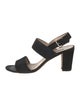 Manolo Blahnik Suede Slingback Sandals
