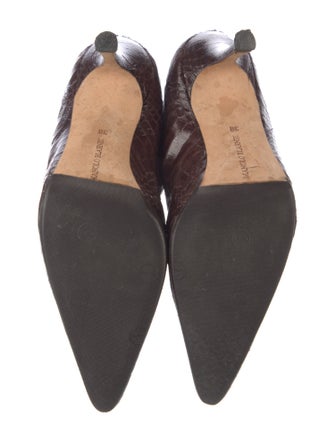 Manolo Blahnik Patterned Sock Boots