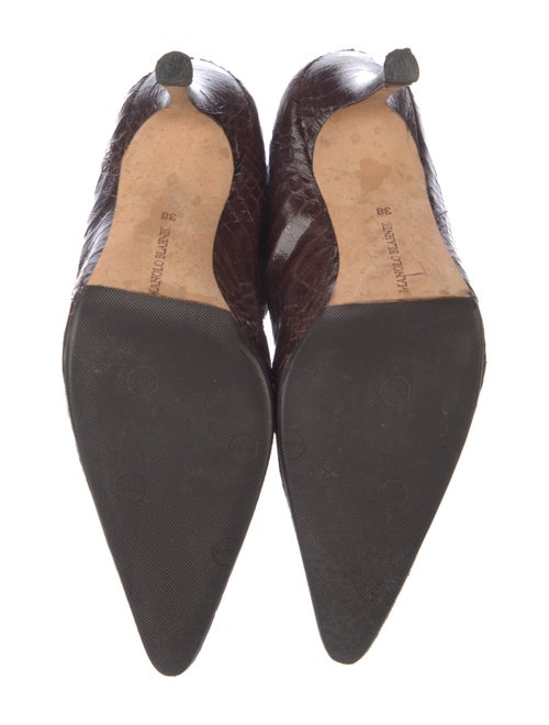 Manolo Blahnik Patterned Sock Boots