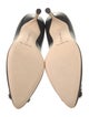 Manolo Blahnik Leather Crystal Embellishments Pumps