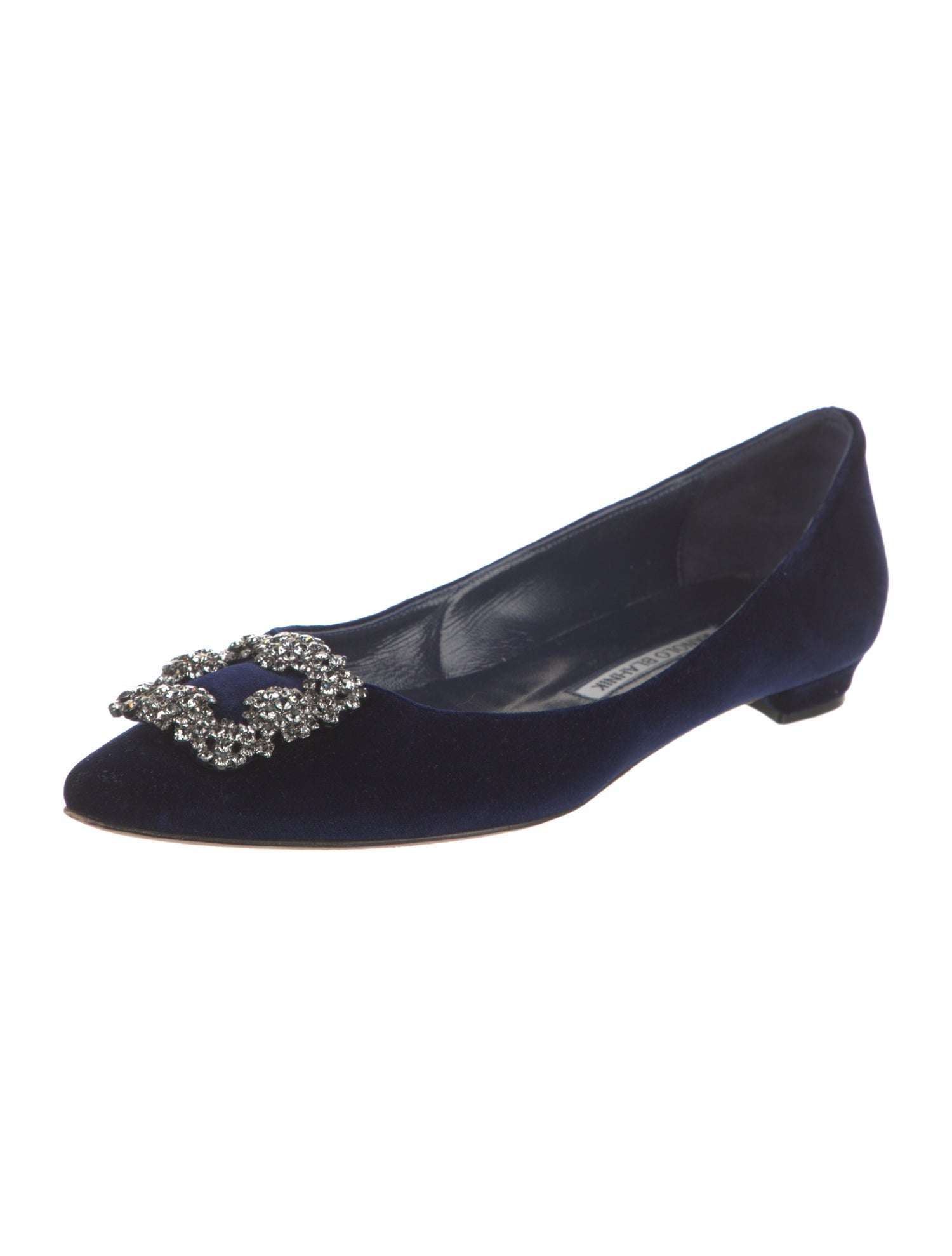 Manolo Blahnik Suede Flats