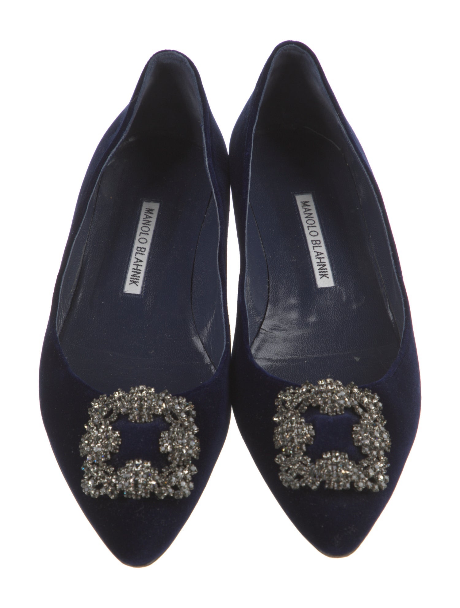 Manolo Blahnik Suede Flats