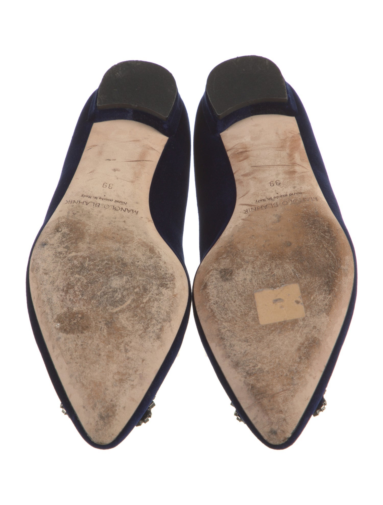 Manolo Blahnik Suede Flats