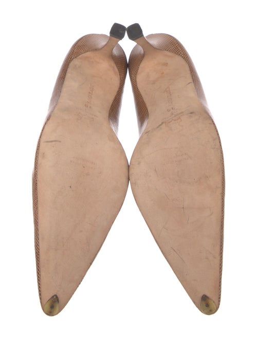 Manolo Blahnik Lizard Patterned Pumps