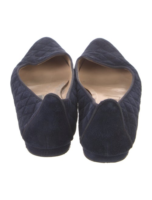 Manolo Blahnik Suede Ballet Flats