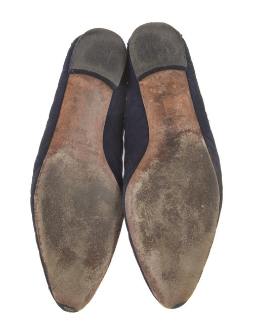 Manolo Blahnik Suede Ballet Flats