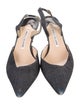 Manolo Blahnik Denim Slingback Pumps