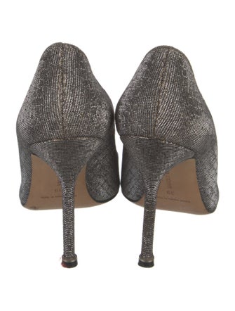 Manolo Blahnik Glitter Glitter Accents Pumps