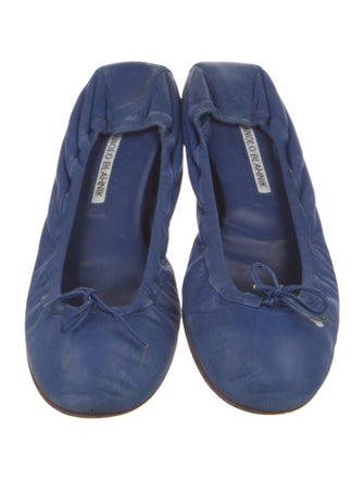 Manolo Blahnik Leather Flats