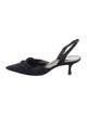 Manolo Blahnik Suede Slingback Pumps