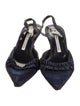 Manolo Blahnik Suede Slingback Pumps