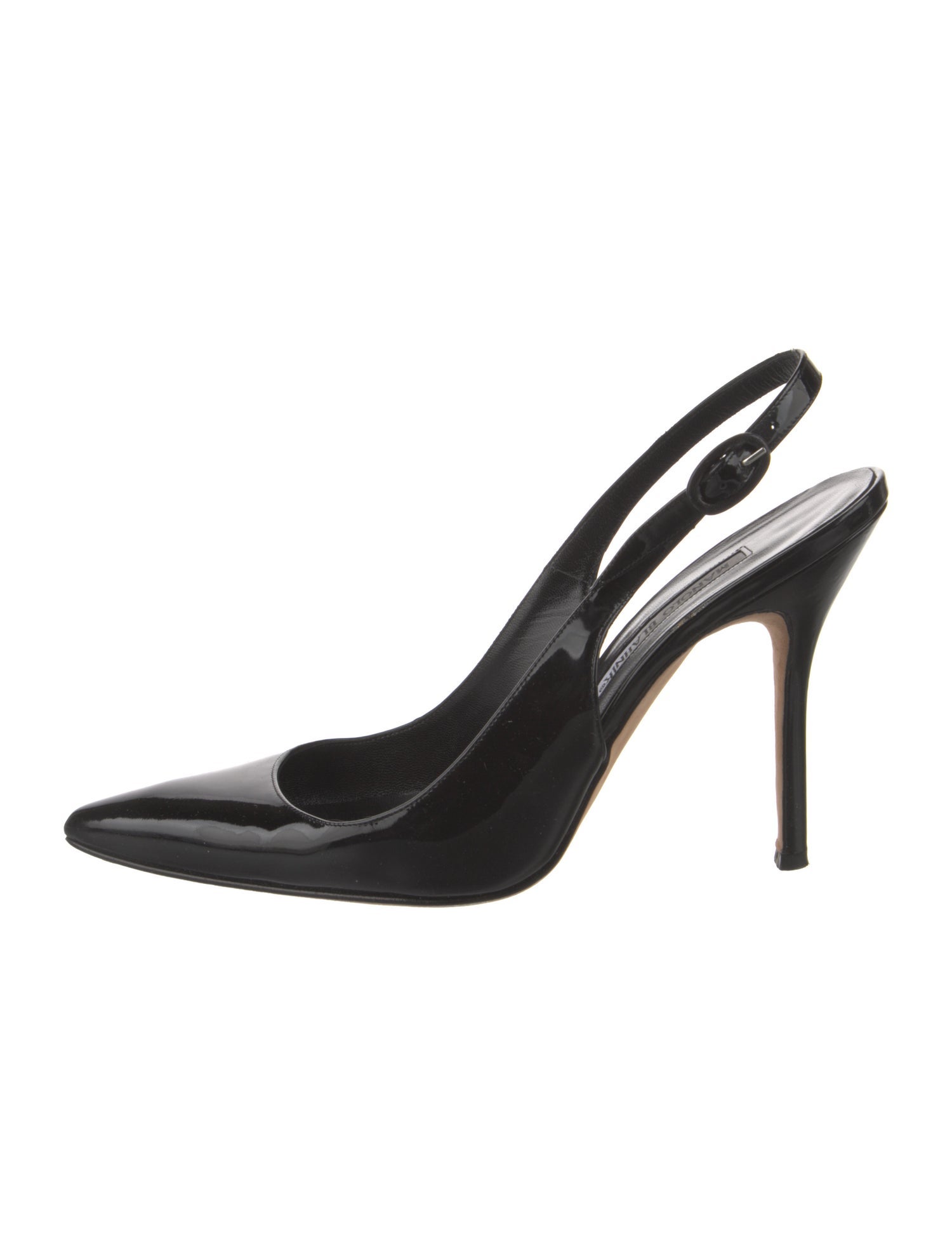 Manolo Blahnik Patent Leather Slingback Pumps