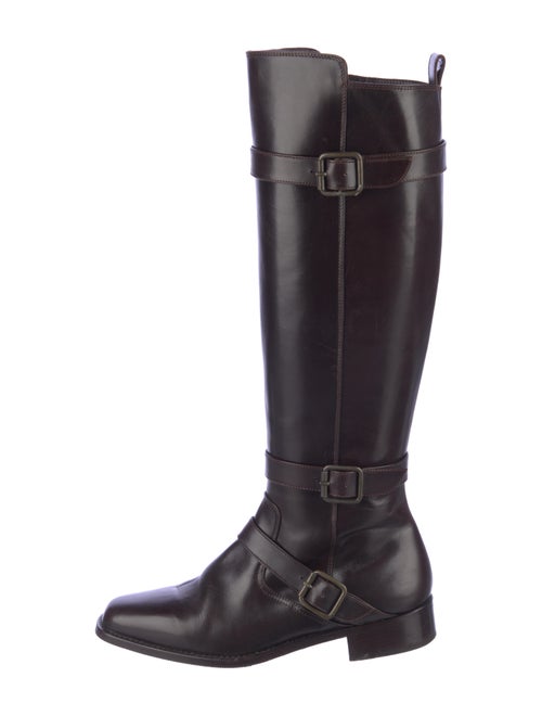 Manolo Blahnik Leather Riding Boots