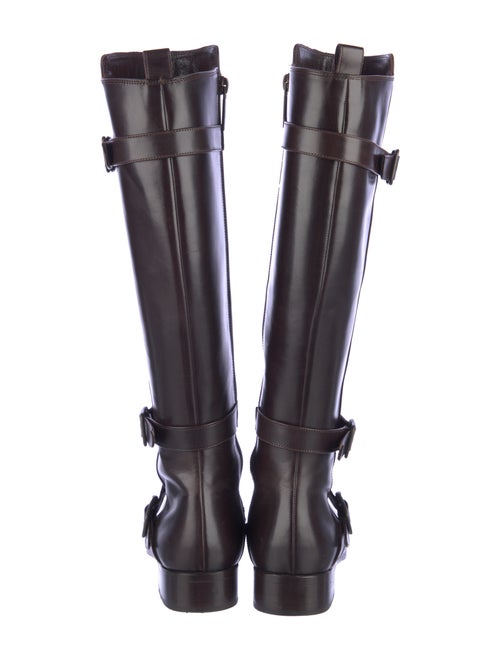 Manolo Blahnik Leather Riding Boots