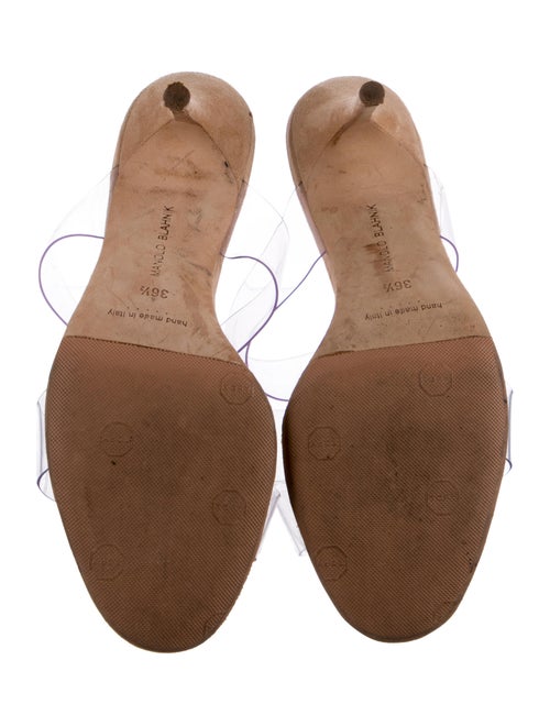 Manolo Blahnik Suede Slides