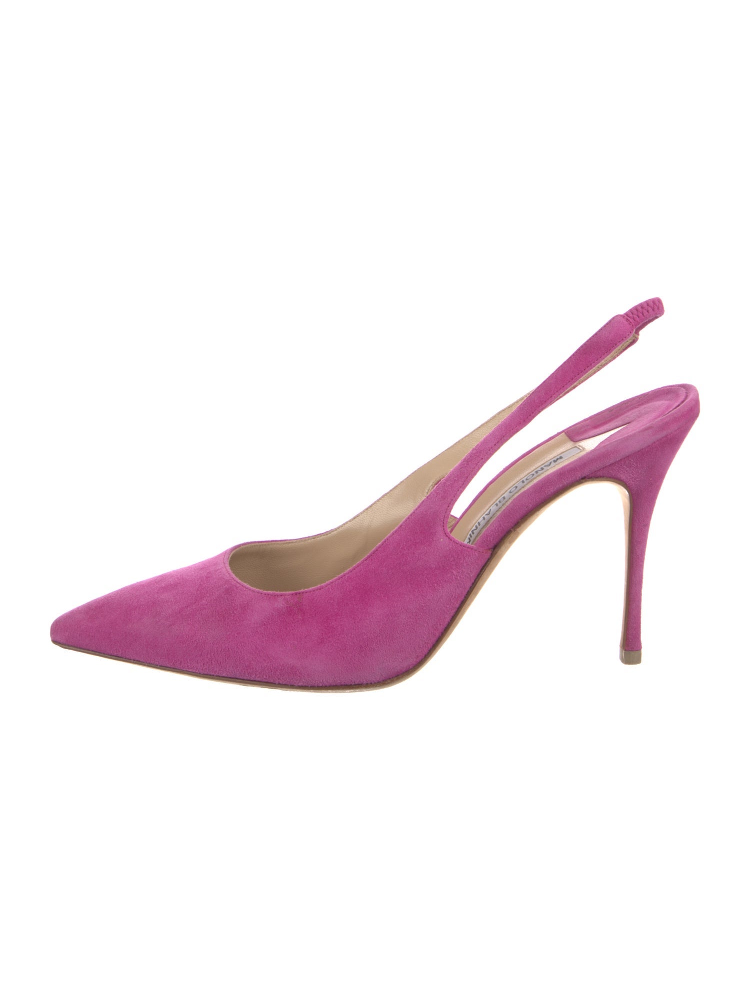 Manolo Blahnik Suede Slingback Pumps