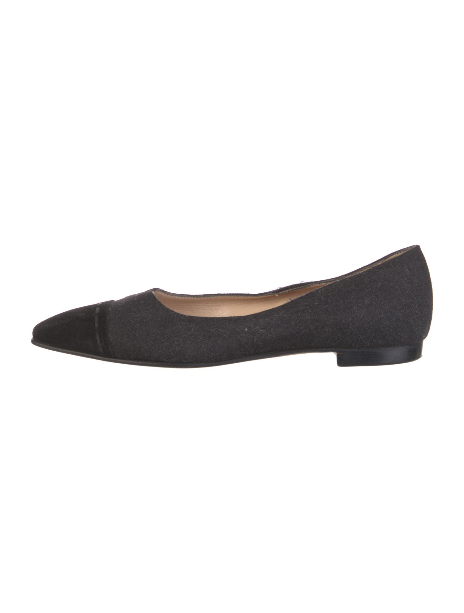 Manolo Blahnik Wool Ballet Flats
