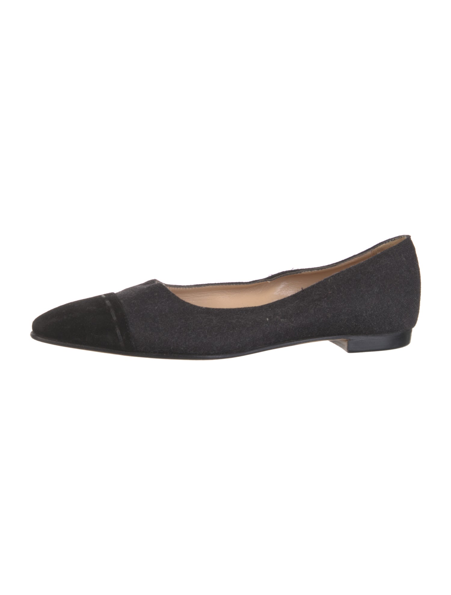 Manolo Blahnik Wool Ballet Flats