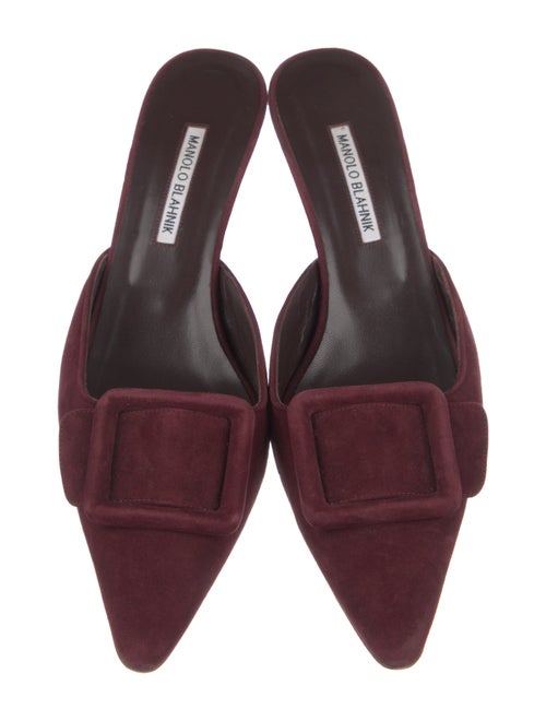 Manolo Blahnik Suede Mules